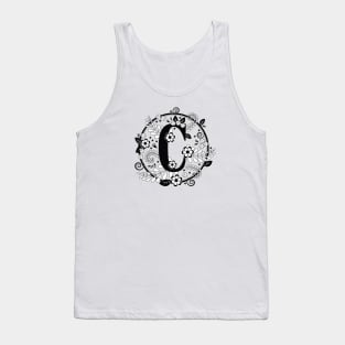 Black & White C Initial Tank Top